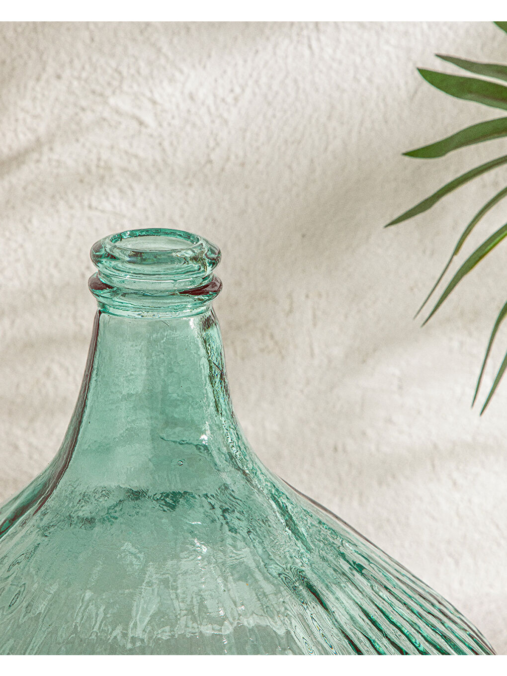 Recycled Demijohn Cam Vazo Yeşil-1