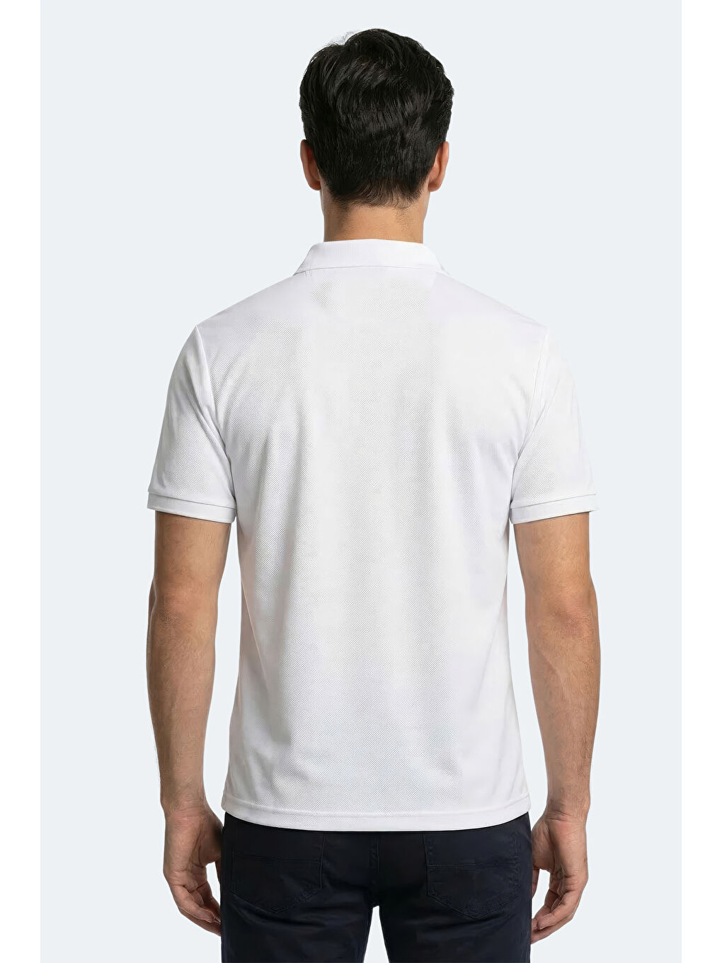 KATINA Erkek Polo Yaka Beyaz Tişört-3