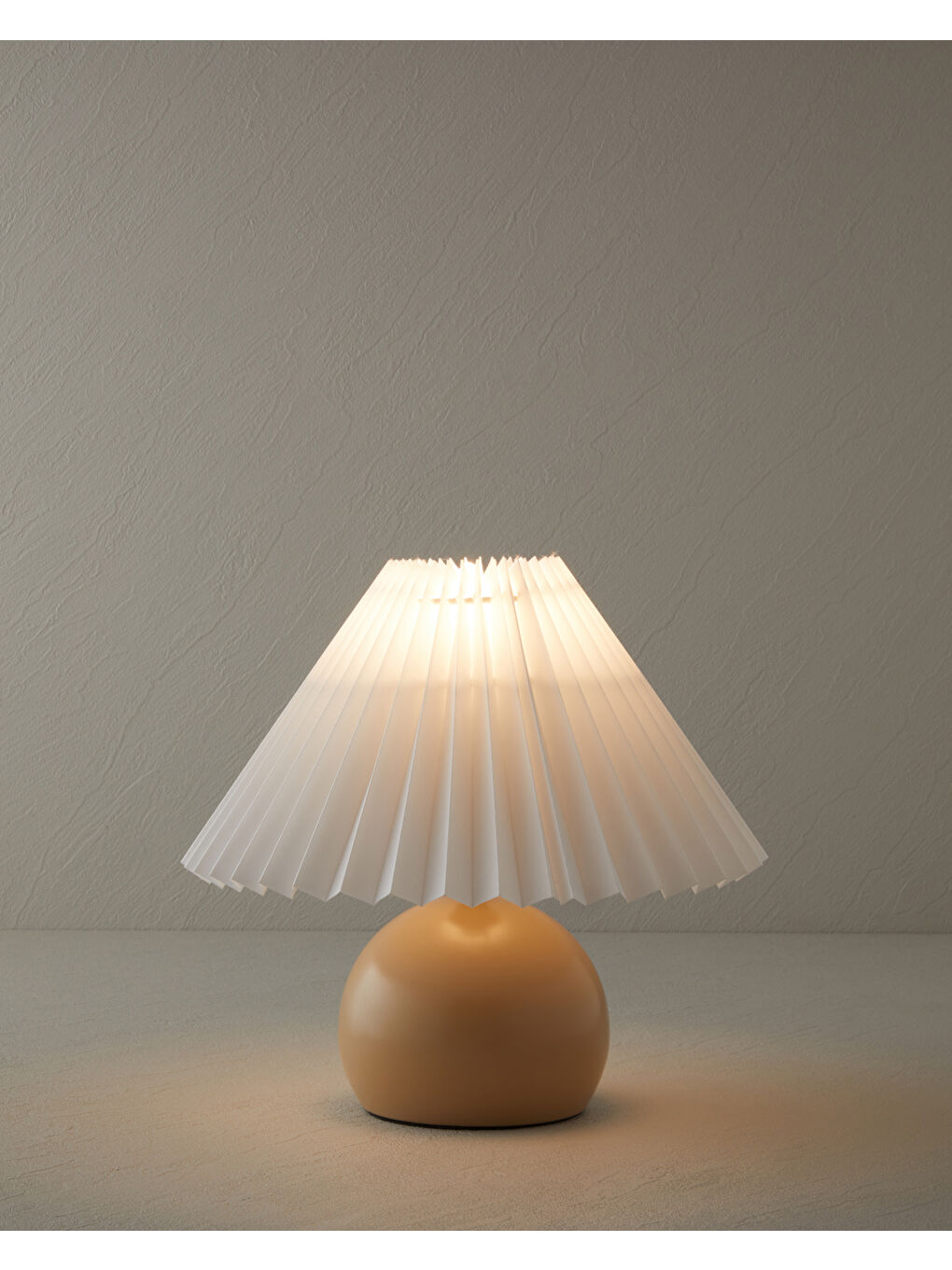 Kalida Metal Abajur 24 cm Bej-1