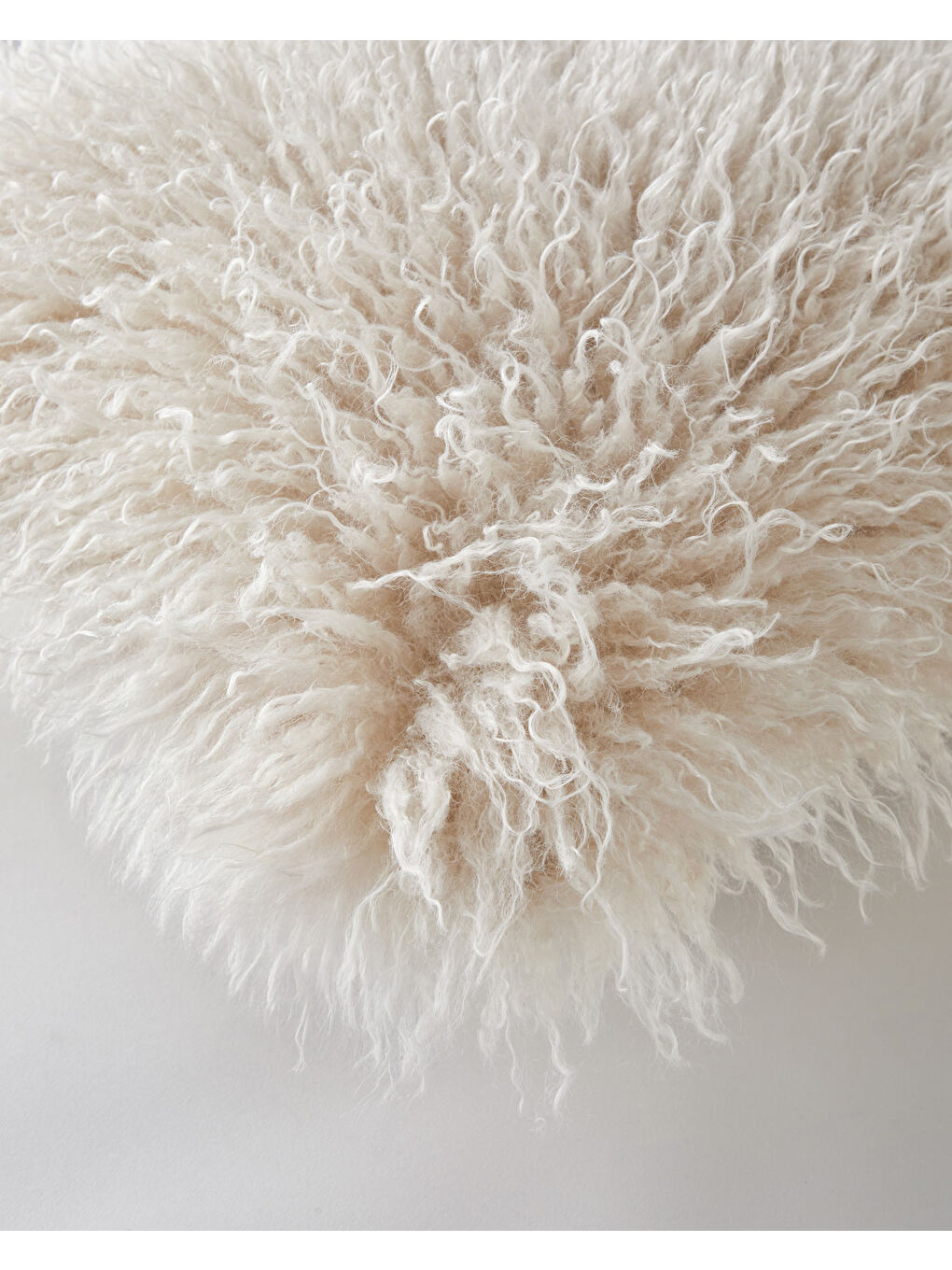 Fluffy Kırlent Kılıfı 45x45 cm Bej-1
