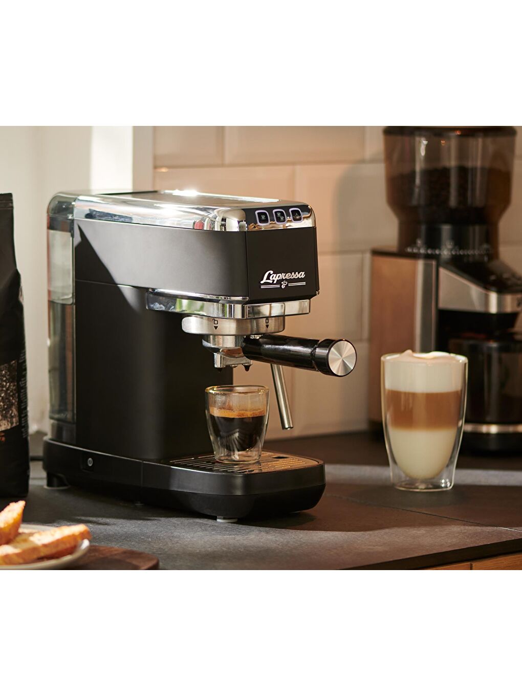 Lapressa Manuel Espresso Makinesi, Siyah