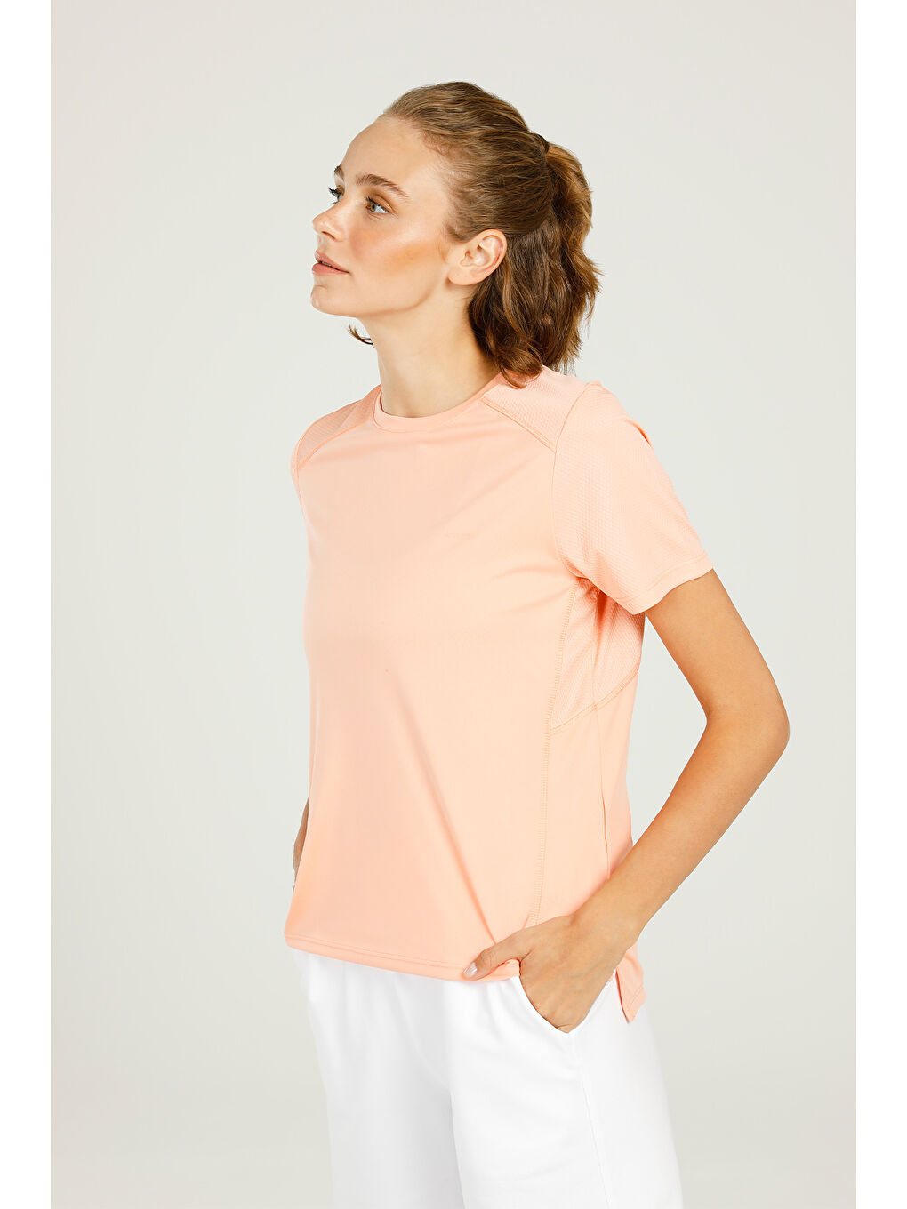 Pembe SN646 JULIA T-SHIRT 2FX Somon Kadın Kısa Kol T-Shirt-3