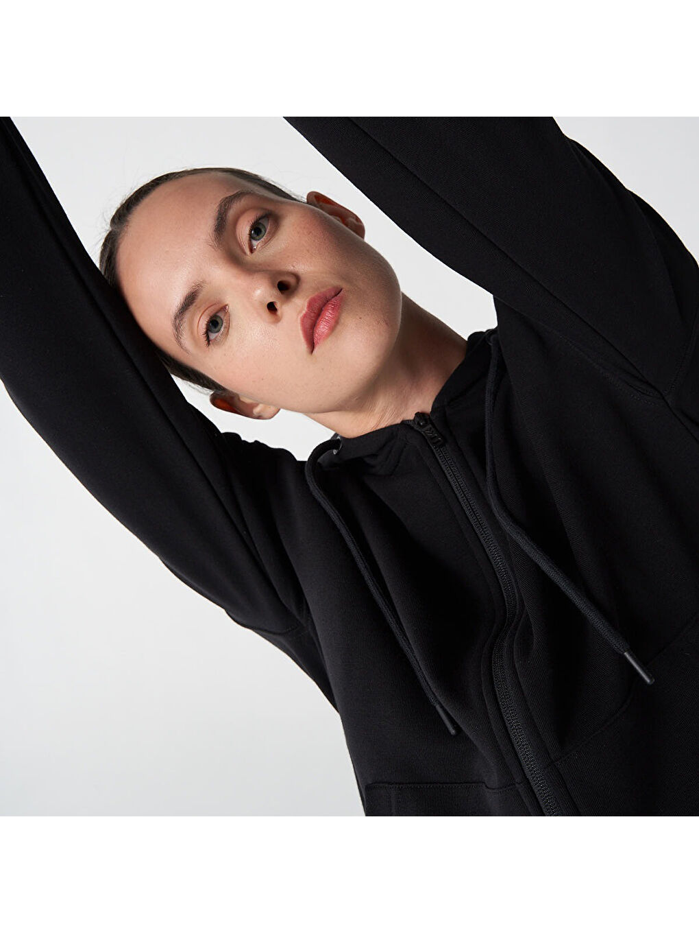 T-Ic Icona Kadın Siyah Kapüşonlu Ceket-2