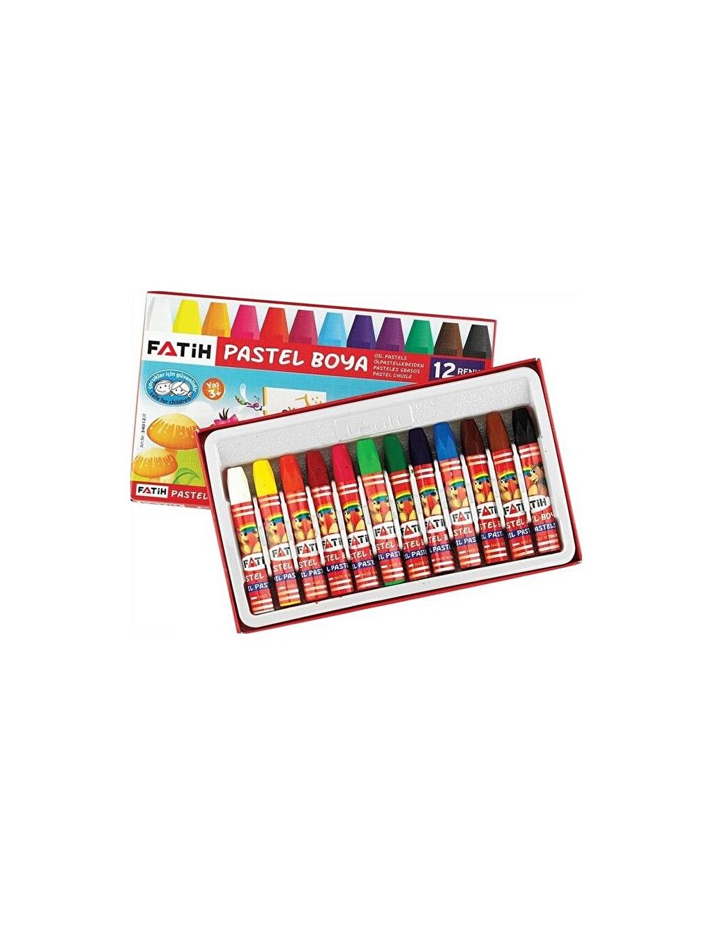 Pastel Boya 12 Renk Yağlı Pastel Boya Pastel Boya 12 Renk