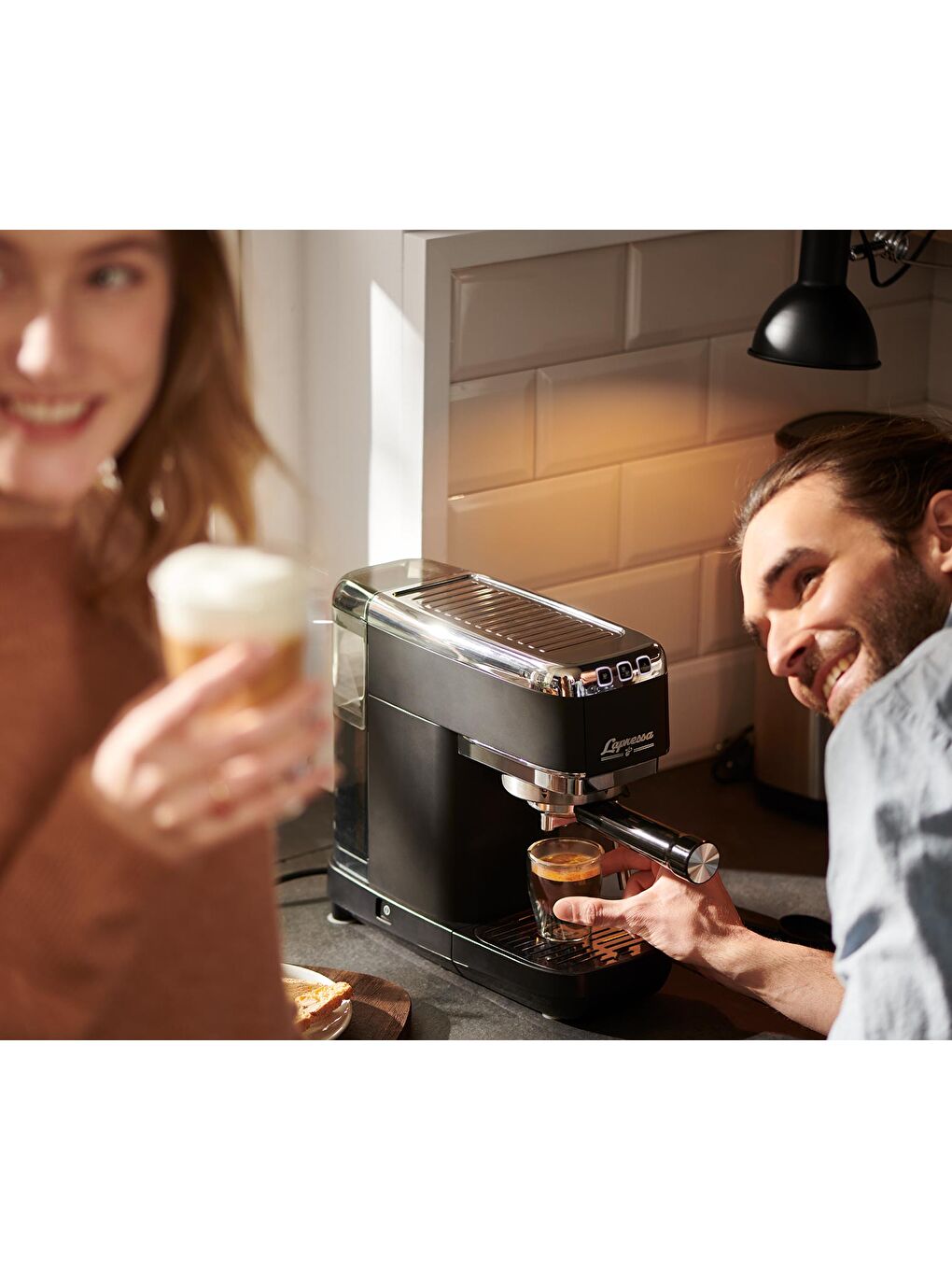 Lapressa Manuel Espresso Makinesi, Siyah-1