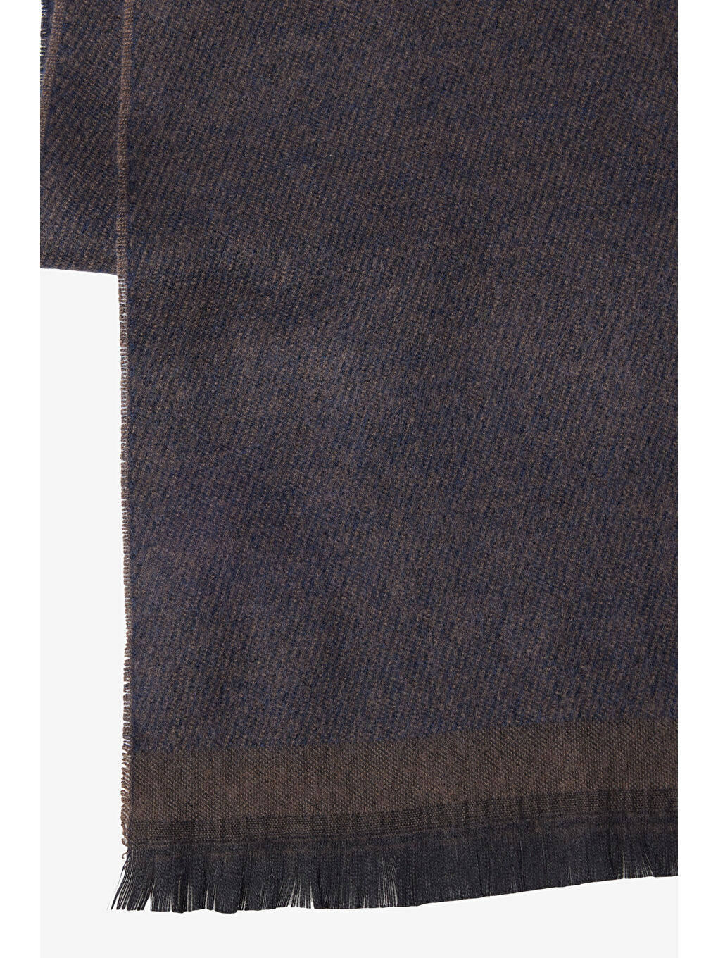 Erkek Kahverengi-Lacivert Desenli Sıcak Tutan Atkı-2