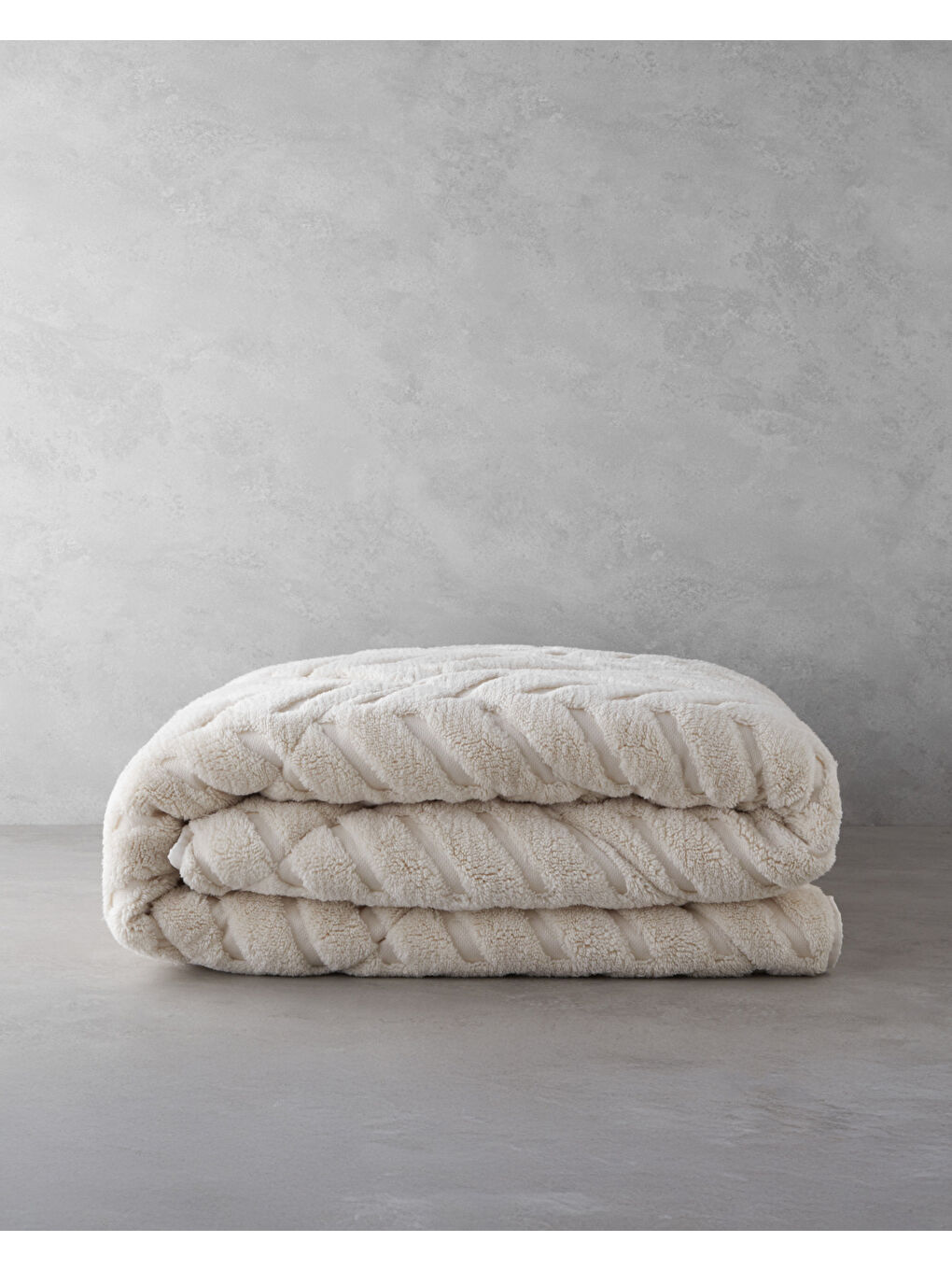 Ekru Wintera Sherpa Çift Kişilik Yorgan 195x215 cm Krem-1