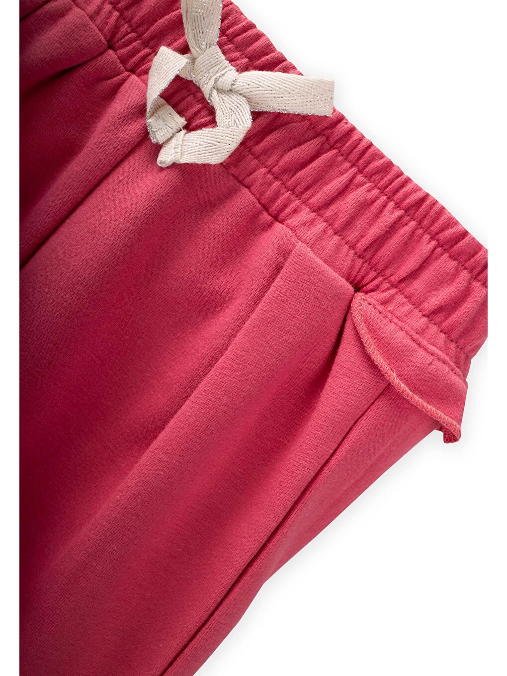 Pembe Kız Çocuk Fırfır Eşofman Altı-2