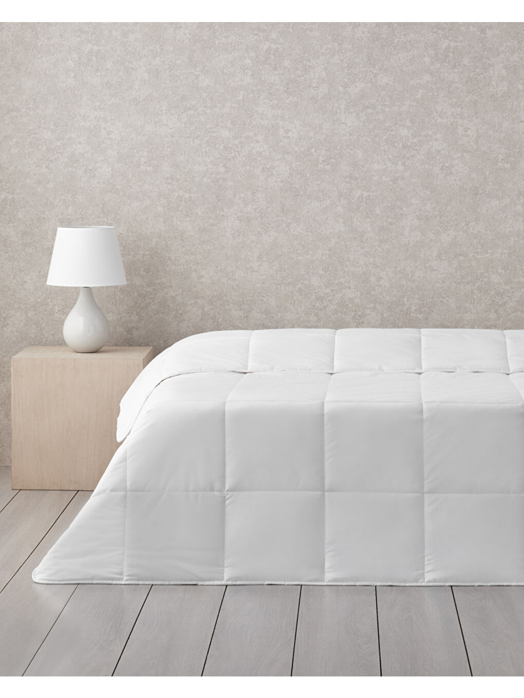 Wooly Yün Çift Kişilik Yorgan 195x215 cm Beyaz-1