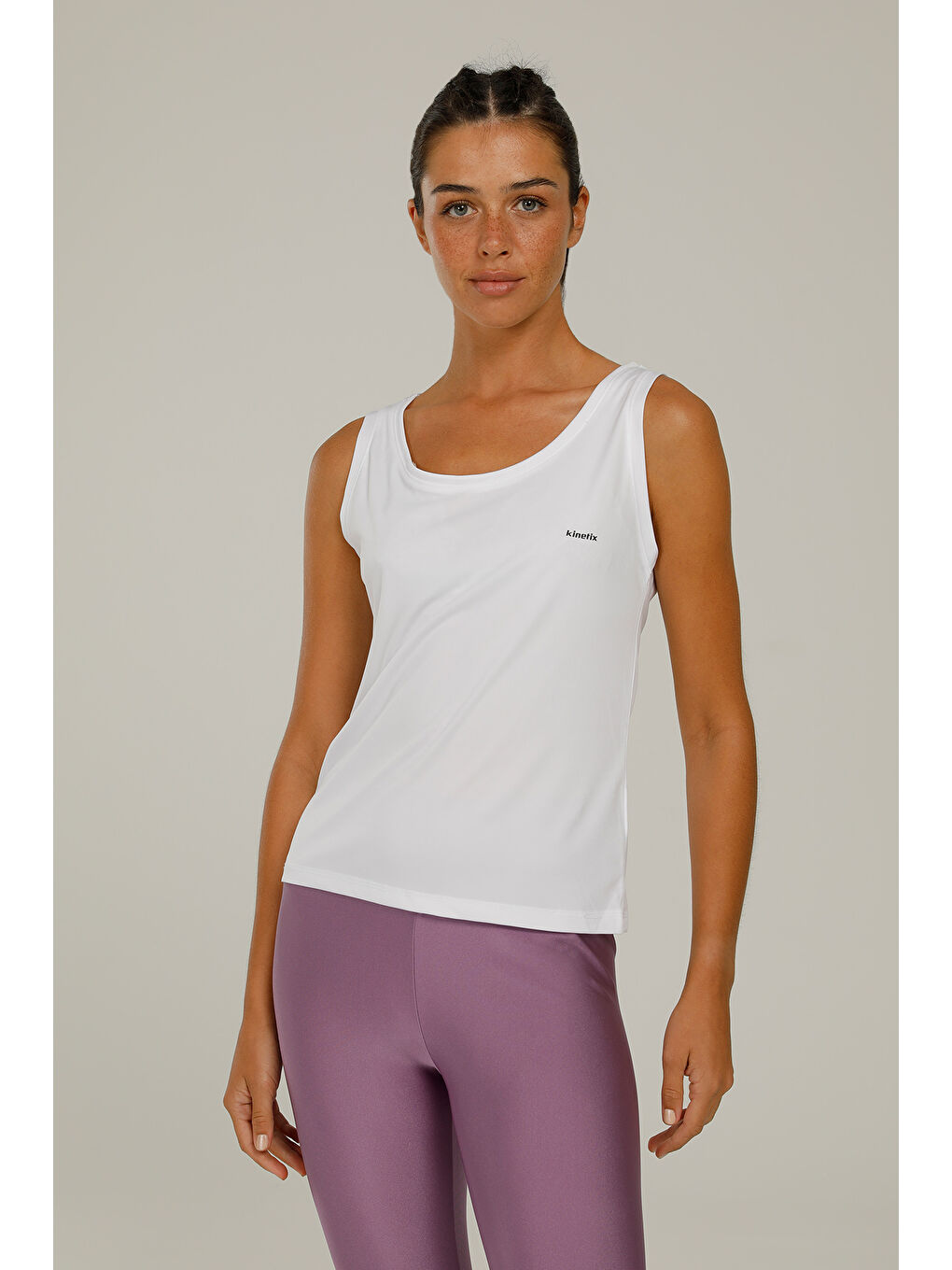 SN232 BASIC PES TANK TOP Beyaz Kadın Atlet