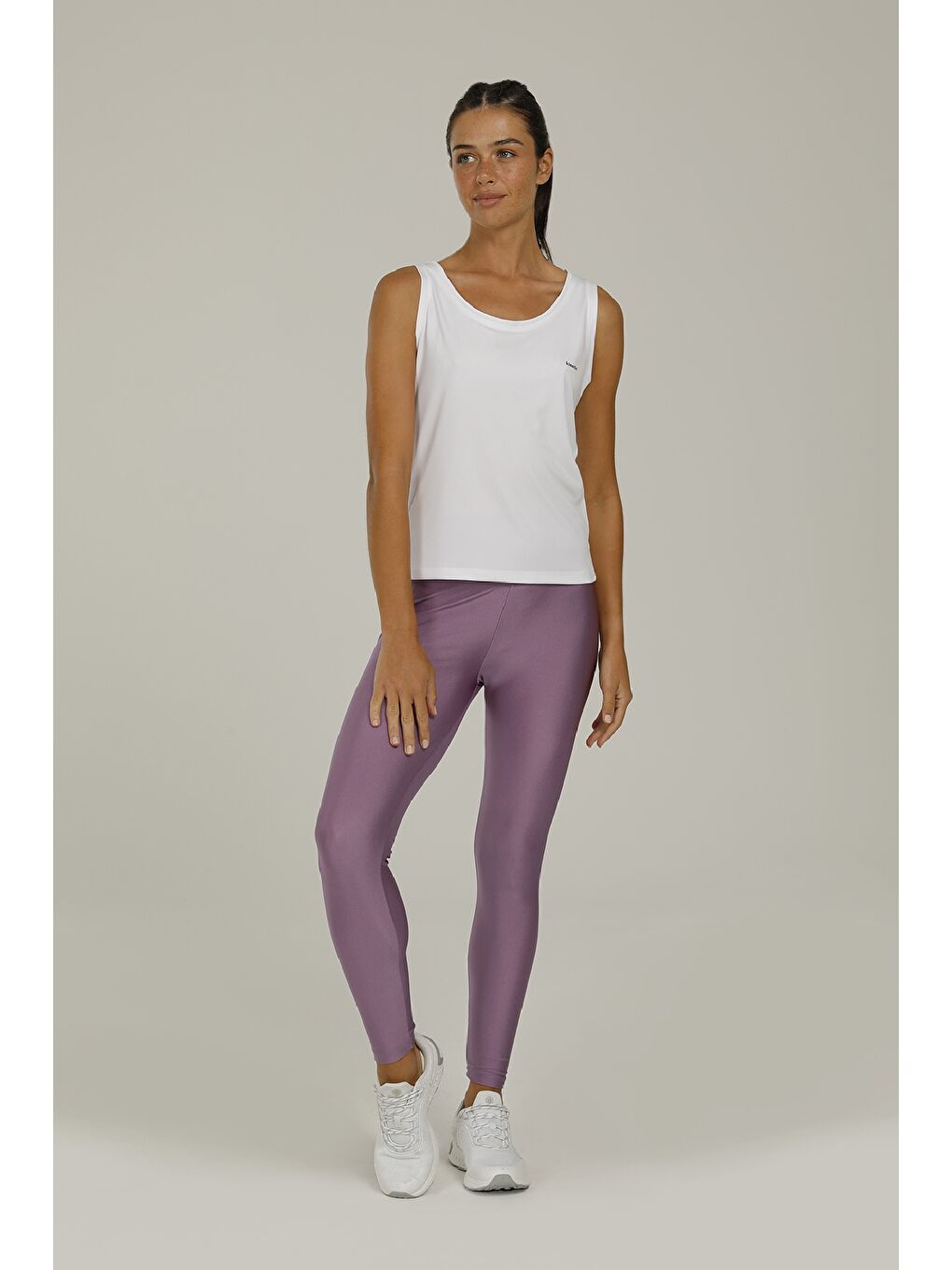 SN232 BASIC PES TANK TOP Beyaz Kadın Atlet-2