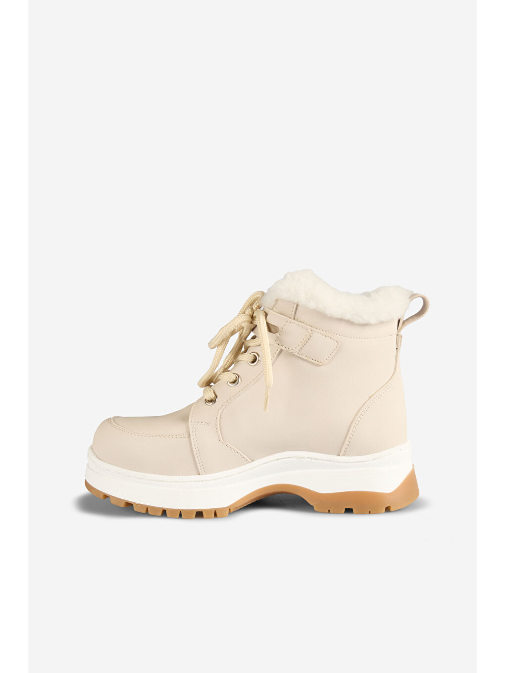 Punto Kürklü Kız Çocuk Bej Bot-1