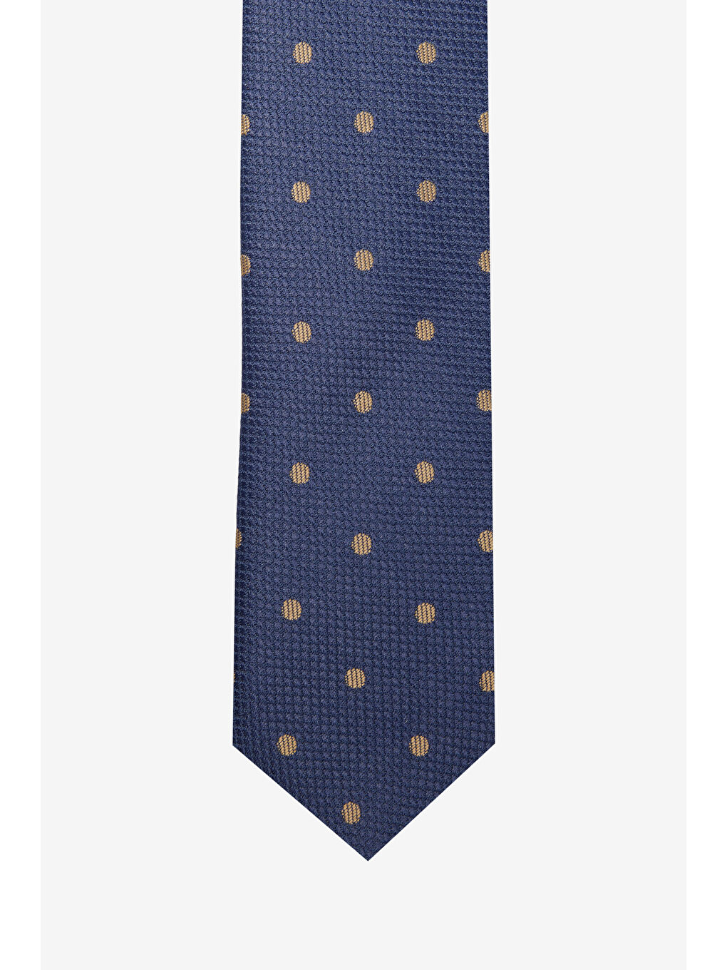 Erkek Lacivert-Sarı Desenli Kravat-1