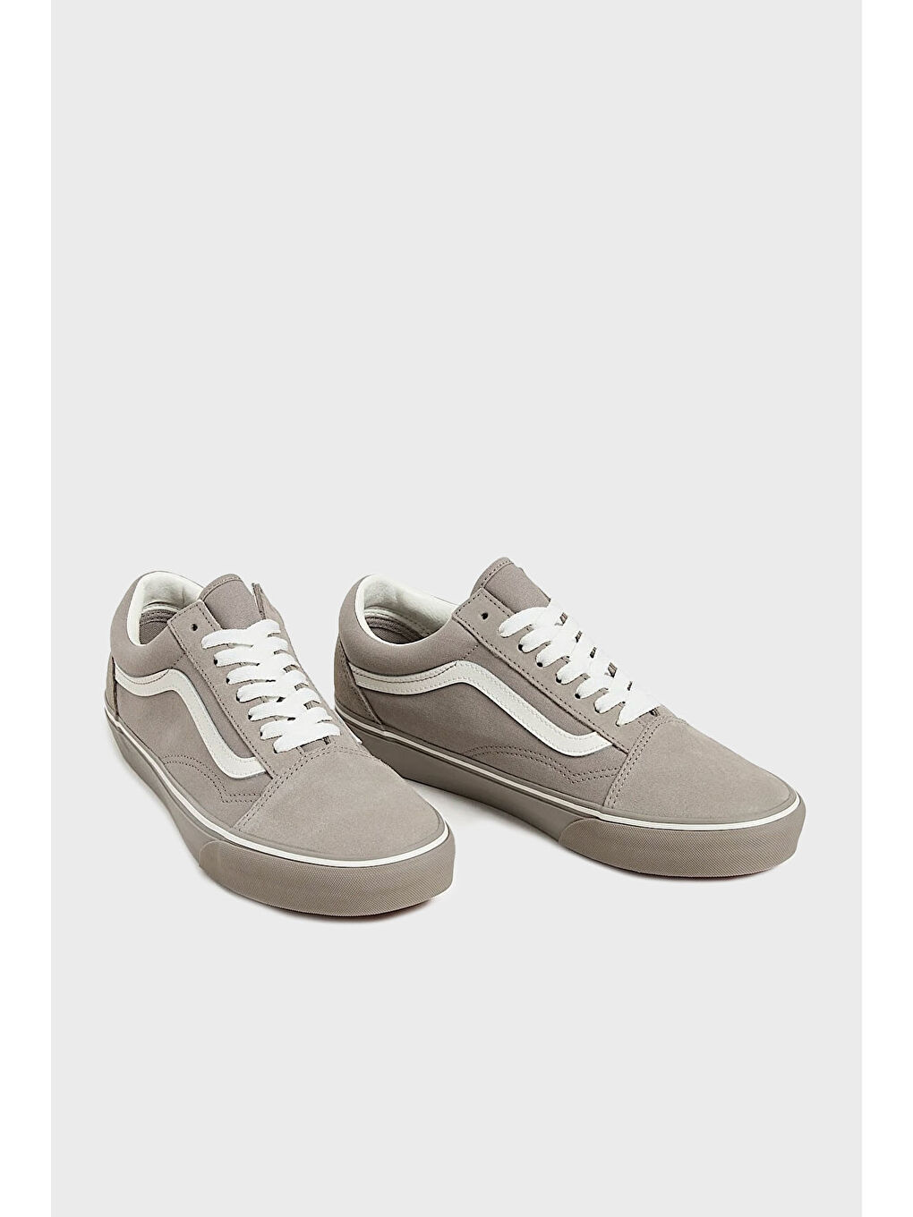 Gri TD Old Skool V Süet Logolu Sneaker Ayakkabı VN000D5NBXC1-2