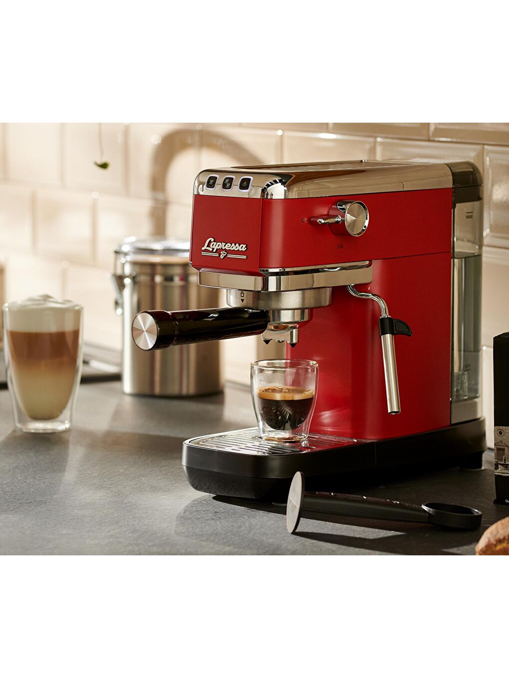 Lapressa Manuel Espresso Makinesi, Kırmızı