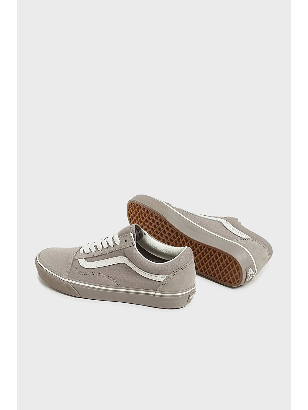 Gri TD Old Skool V Süet Logolu Sneaker Ayakkabı VN000D5NBXC1-4