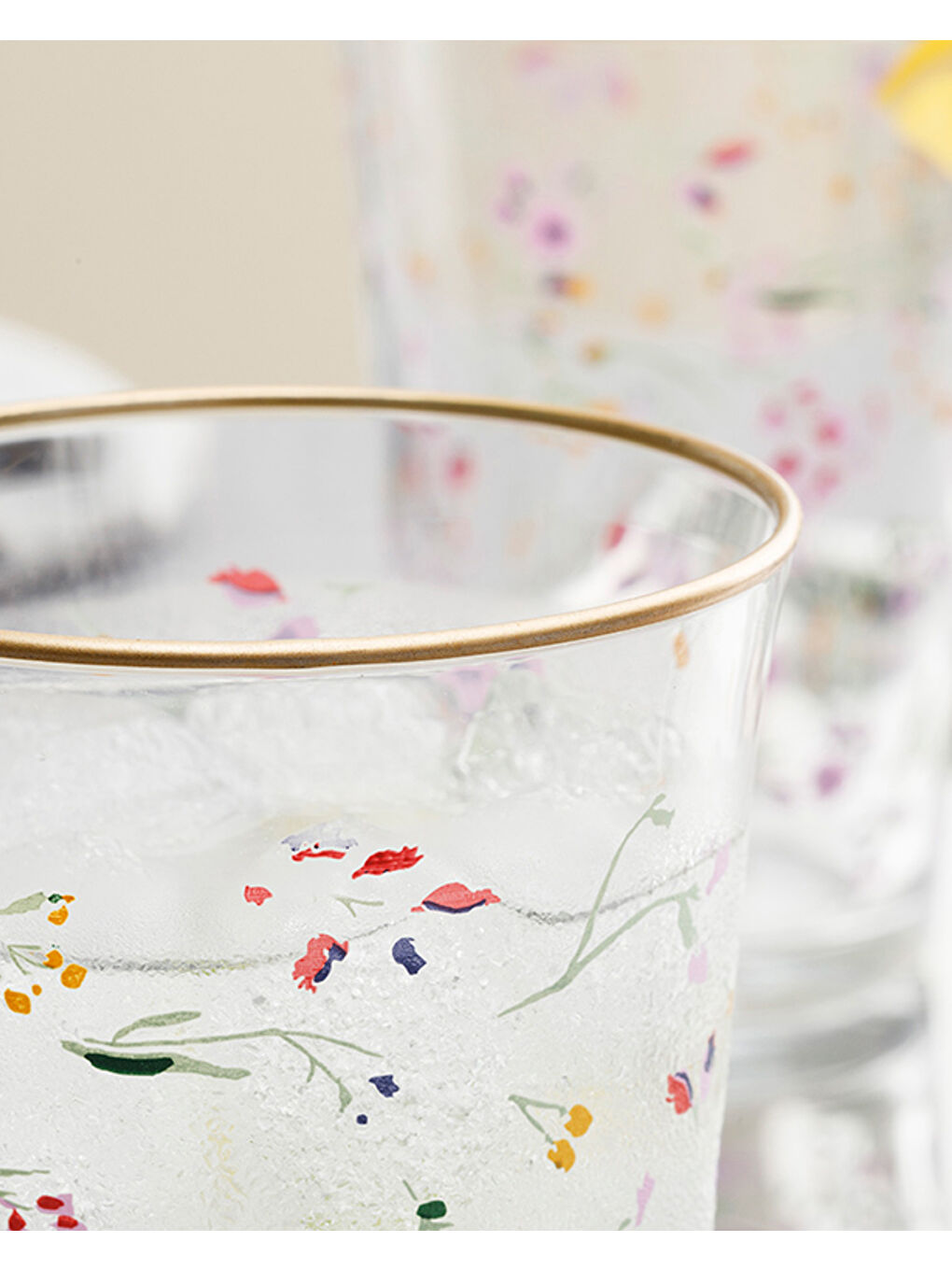 Sarı Simply 3'lü Cam Meşrubat Bardağı 290 Ml Gold-1