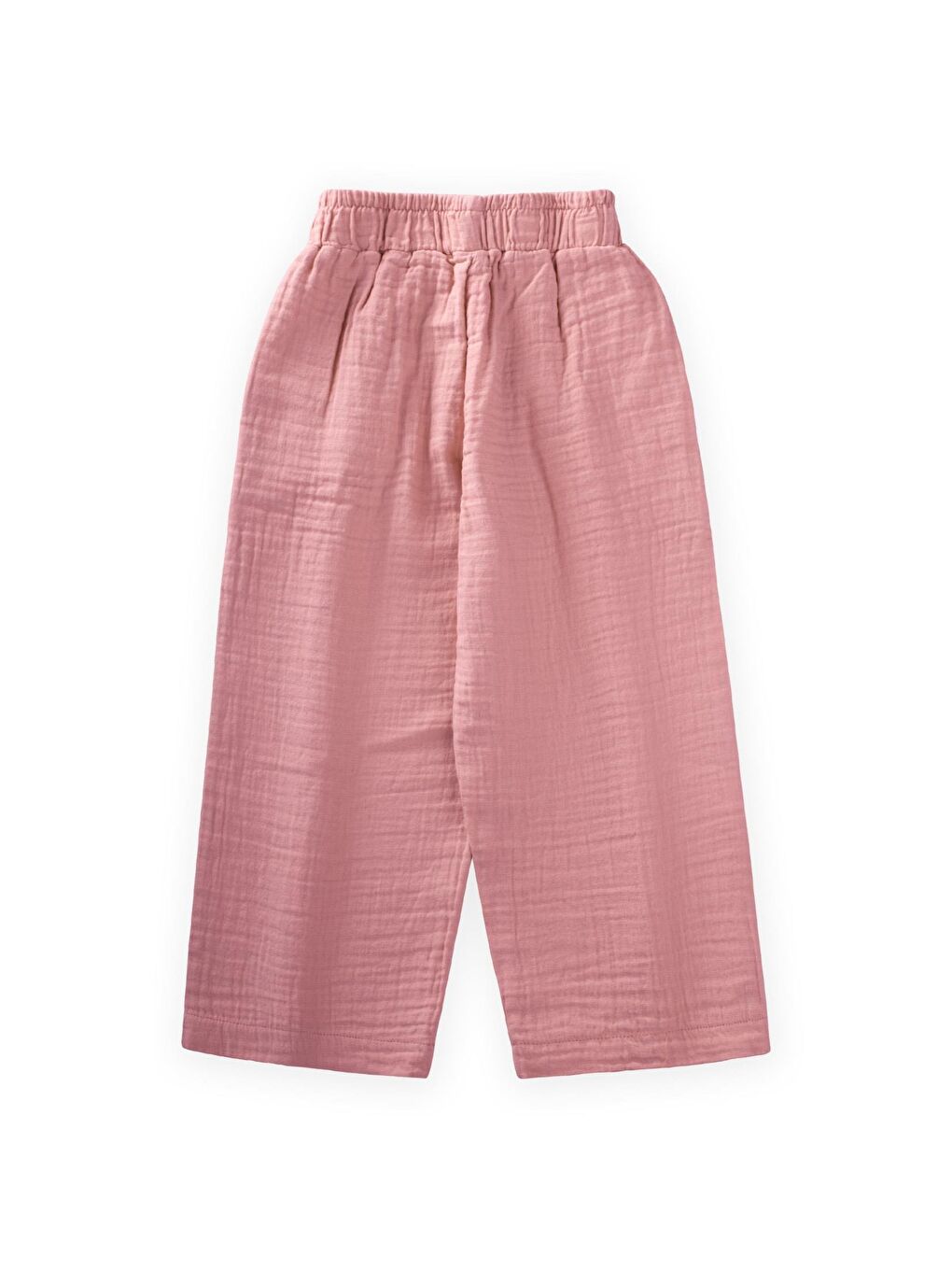 Turuncu Kız Çocuk Müslin Pantolon-1