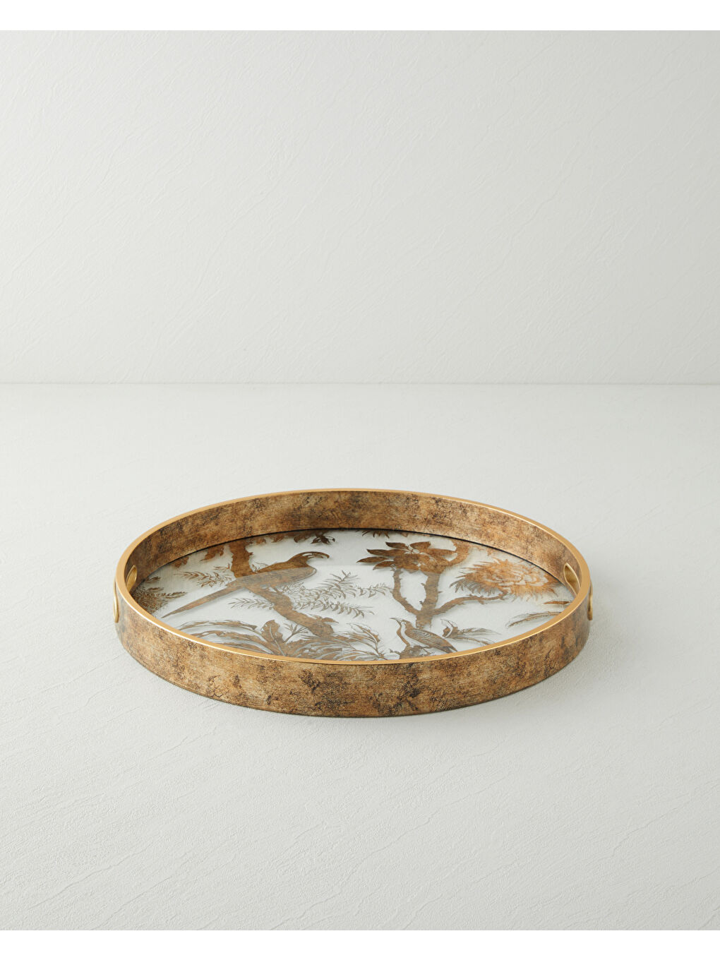 Lusty Dekoratif Tepsi 36,7x36,7x4 cm Kahverengi-1