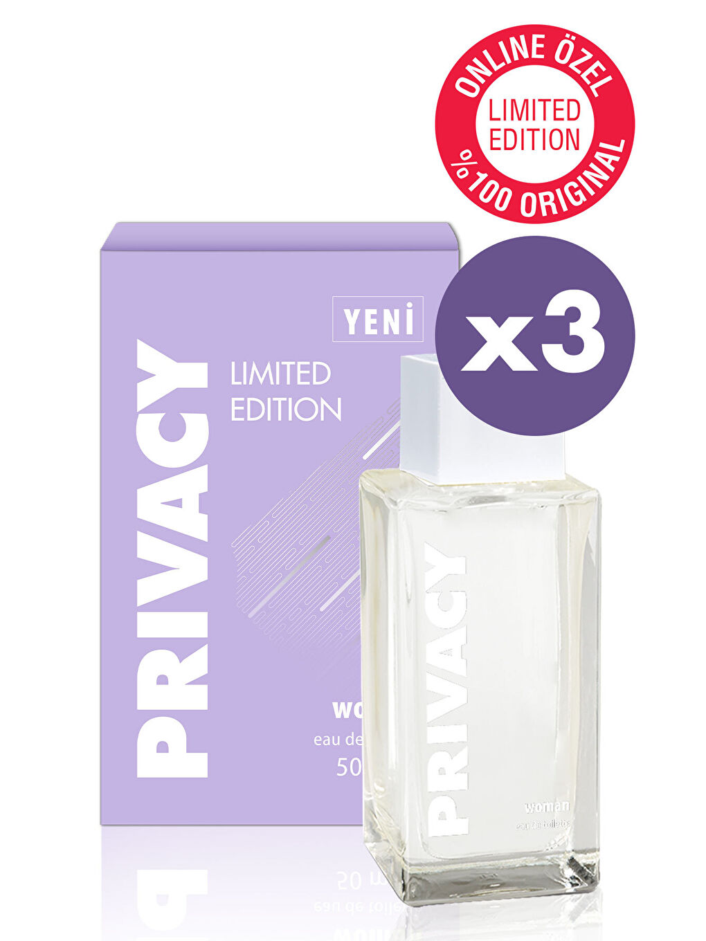 Privacy Women Limited Edition Edt Parfüm 3x50 ml