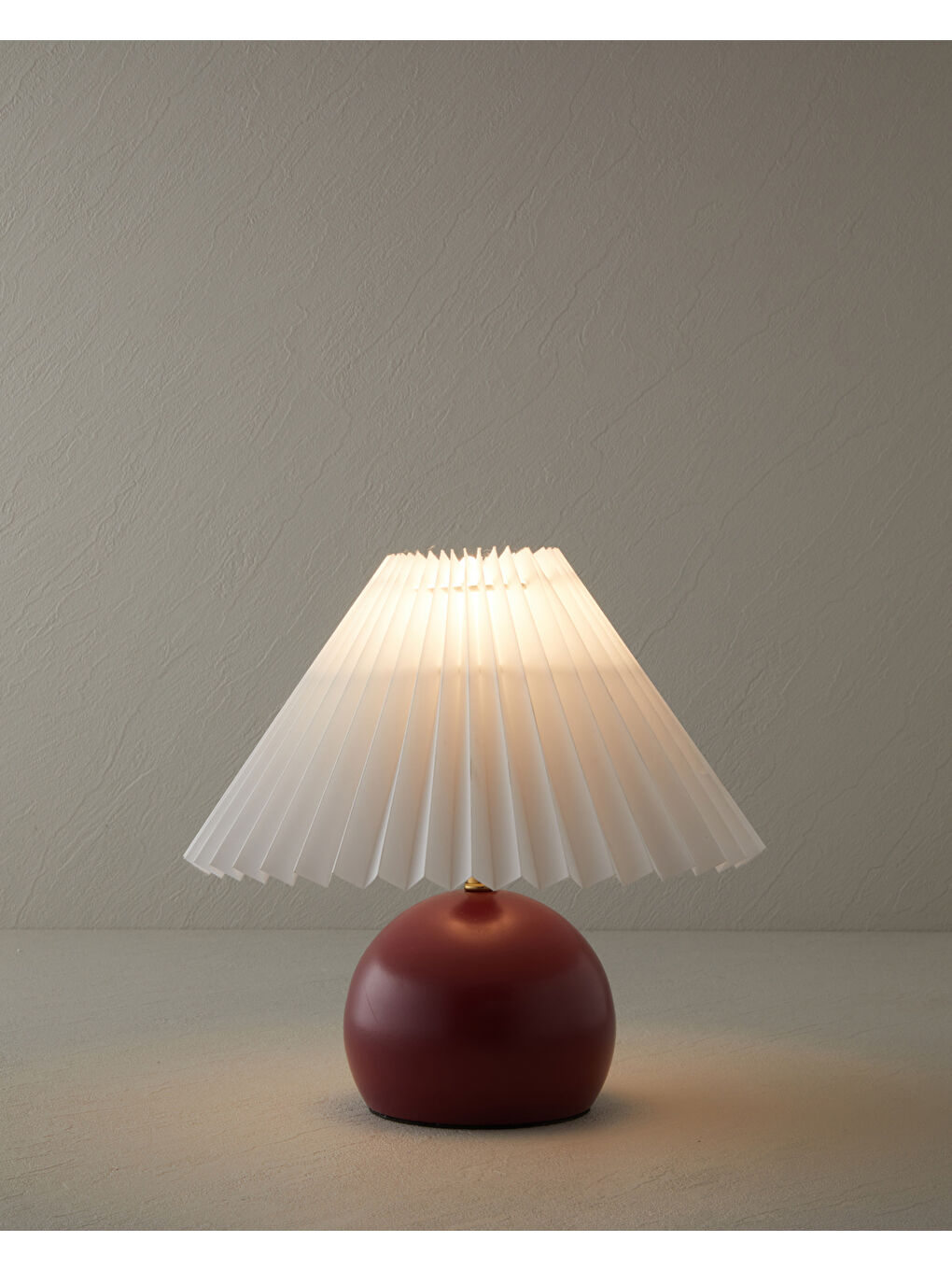 Kalida Metal Abajur 24 cm Bordo-1