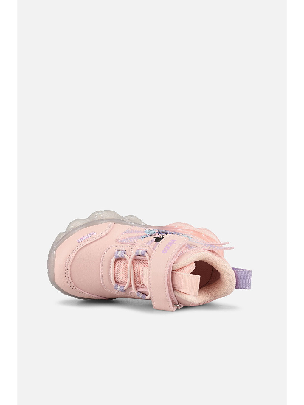 Pembe Pedri Işıklı Kız Okul Öncesi Pudra Spor Ayakkabı-1