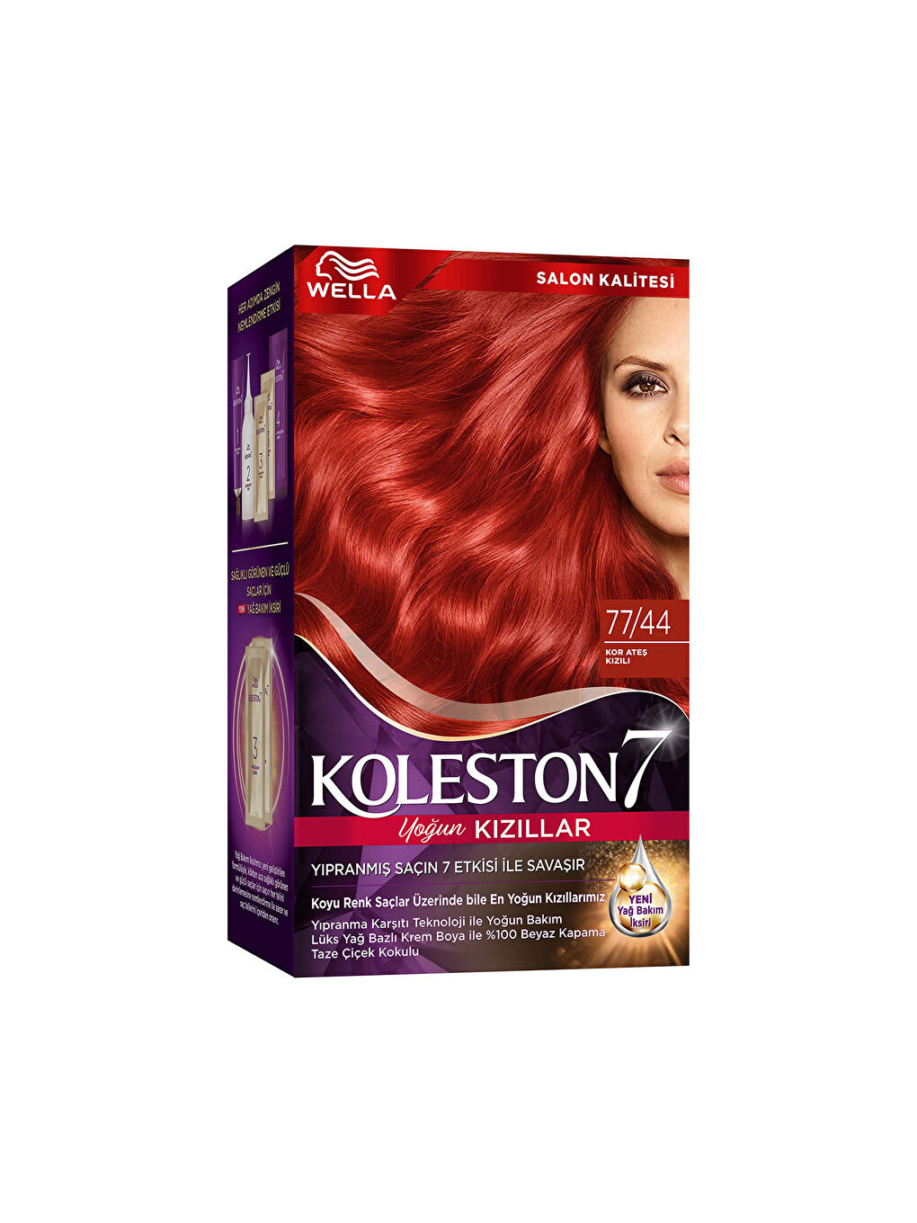 Wella Renksiz Koleston Supreme Saç Boyası 77/44 Kor Ateş Kızılı - 2