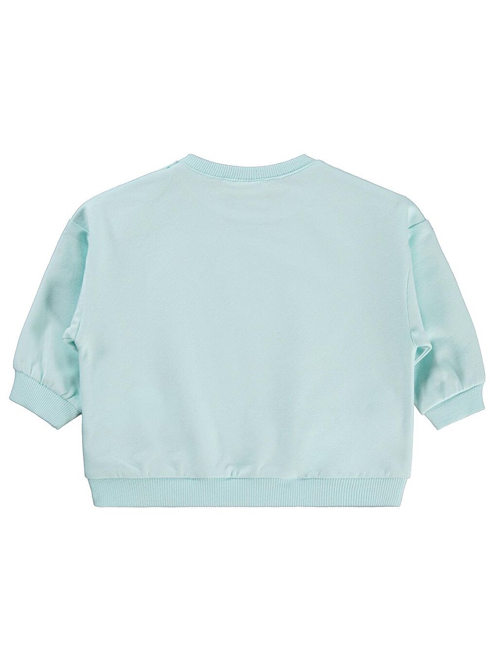 Turkuaz Baby Basic Kalp Etiketli 6-18 Ay Sweatshirt - Yeşil 6-9 Ay-1