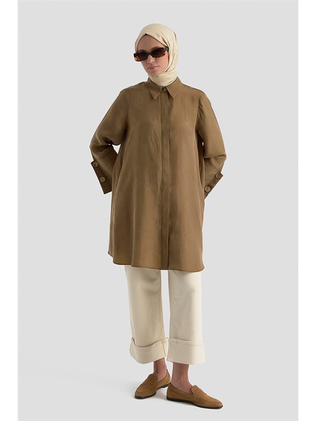 Tunik 25K4954 Yağ Yeşili-1