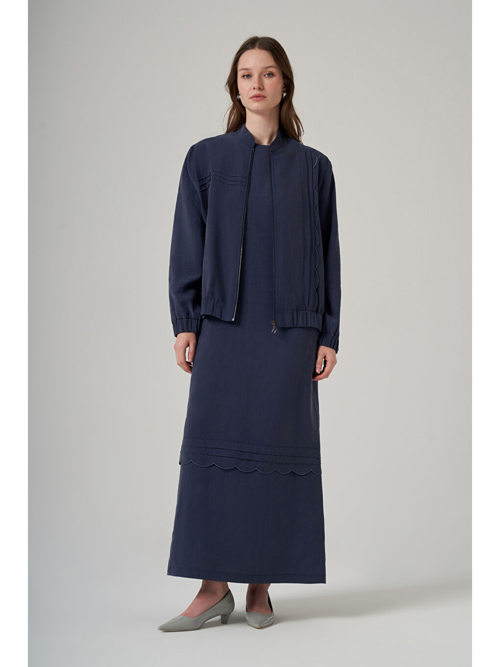 İç Elbise Ceket İkili Takım 1047 İndigo-2