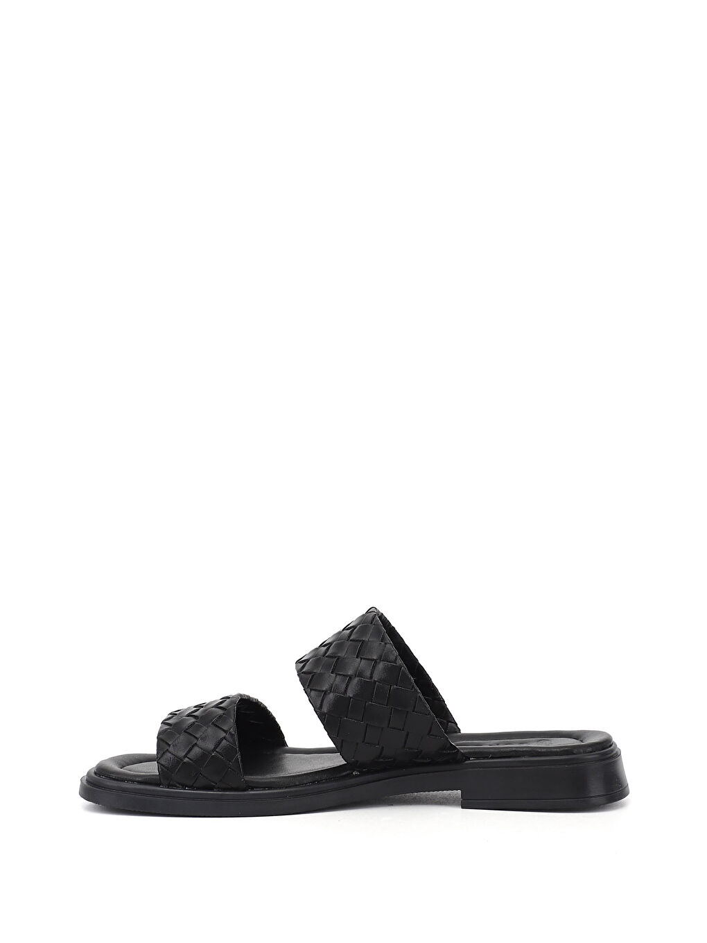 Siyah Kadın SİYAH Çift Bantlı Günlük Terlik-3