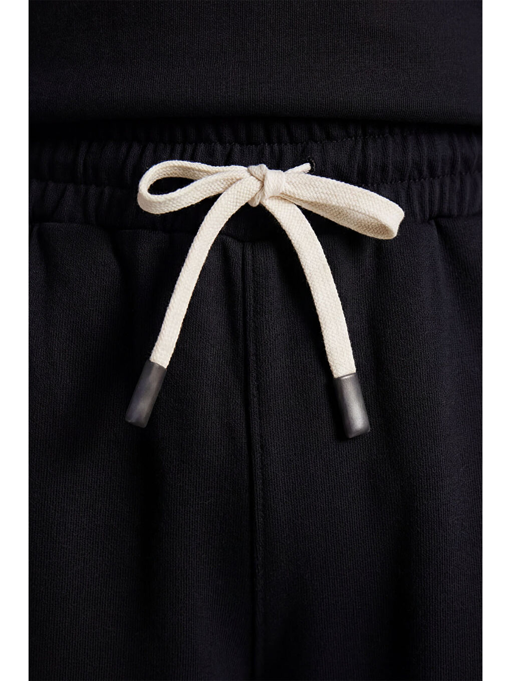 Siyah Oversize Fit Basic Erkek Şort Takım - 85292-4