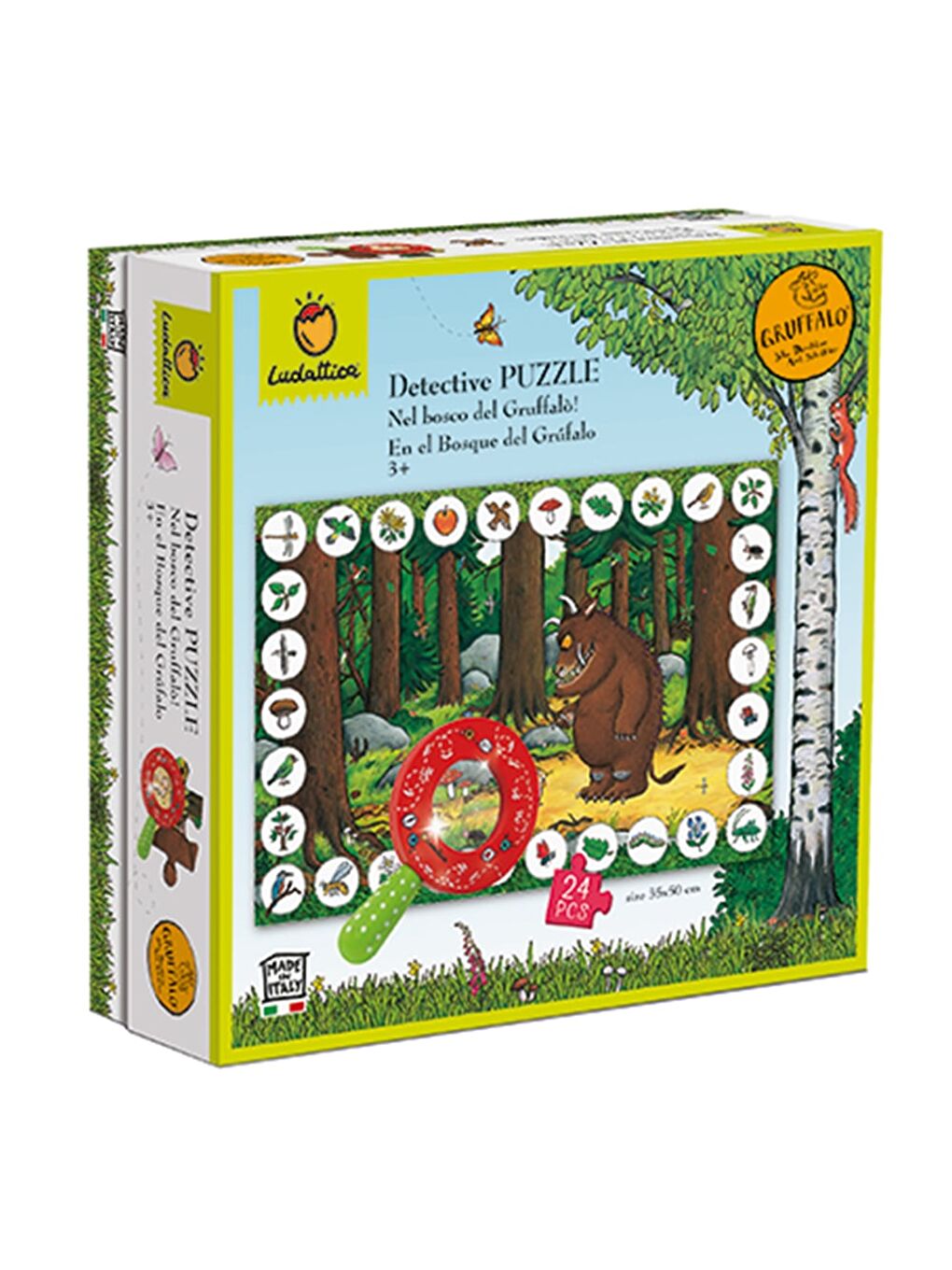 Ludattica Renksiz Dedektif Puzzle - Gruffalo Ormanında