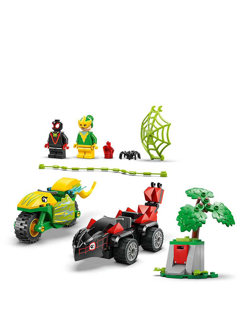 Marvel Spidey Spin ve Electro Dinozor Aracı Takibi 11198-2