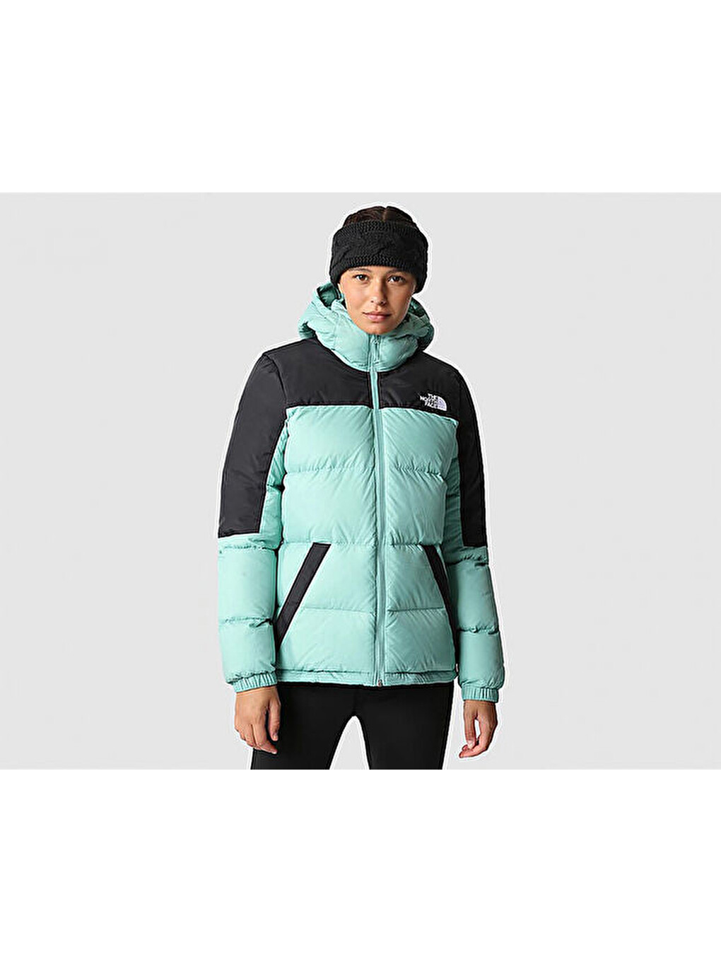 W Diablo Down Hoodie Kadın Outdoor Montu Nf0a55h48641 Yeşil-2