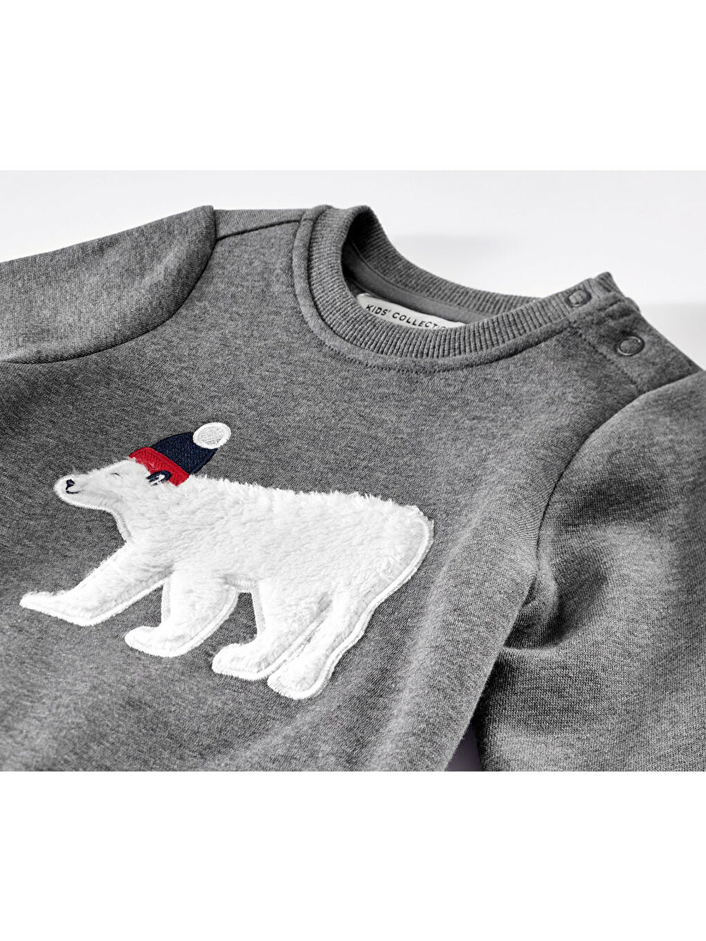 Gri Bebek/Çocuk Sweat Kazak-4