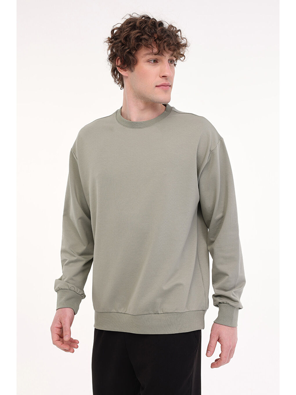 MB 16SN90 5FX Haki Erkek Sweatshirt