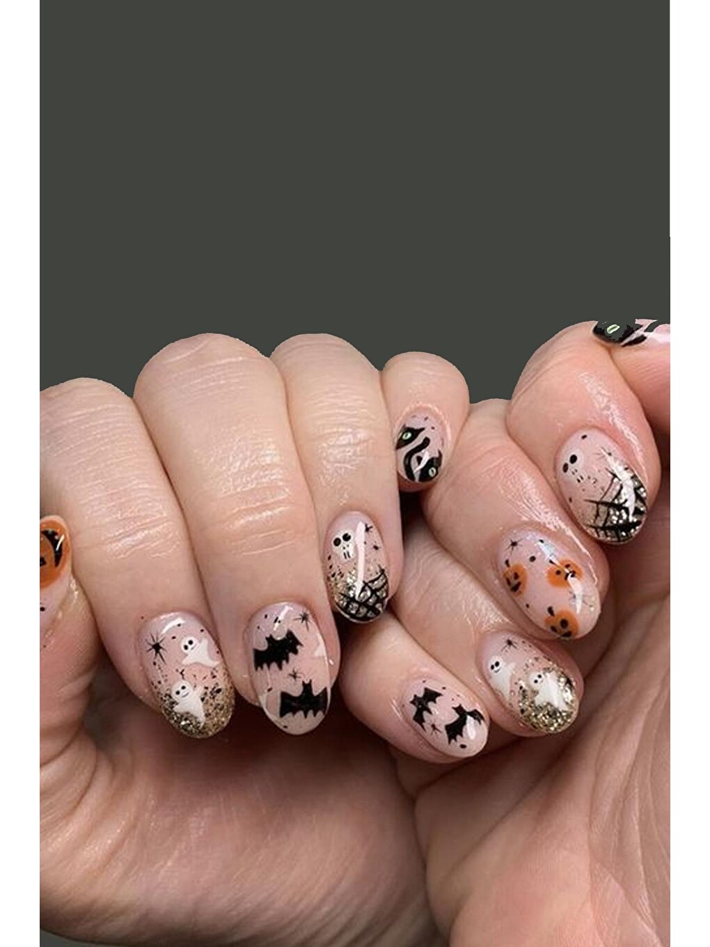 Dokulu Tırnak Sticker Nail Art Süsü-1