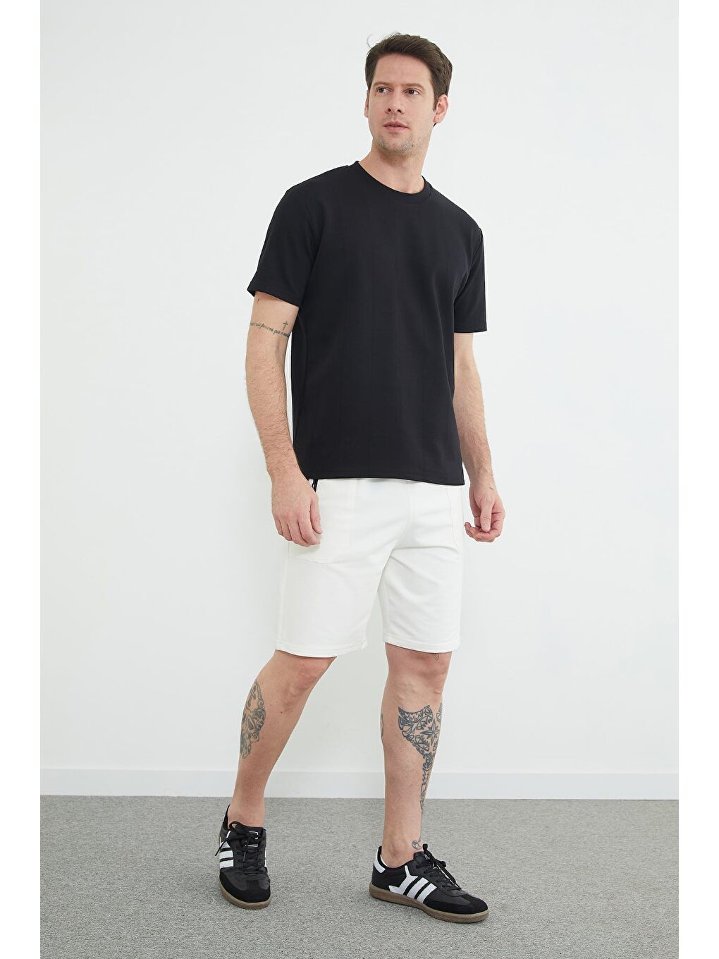 Ekru Coolstyle Etiketli Beli Lastikli Şort-2