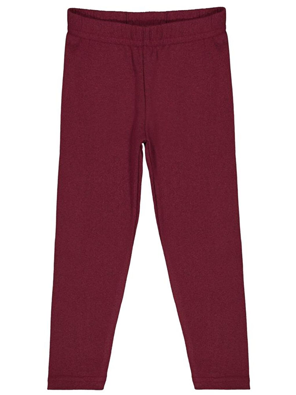 Girls Düz 6-9 Yaş Tayt - Bordo 6-7 Yaş-1