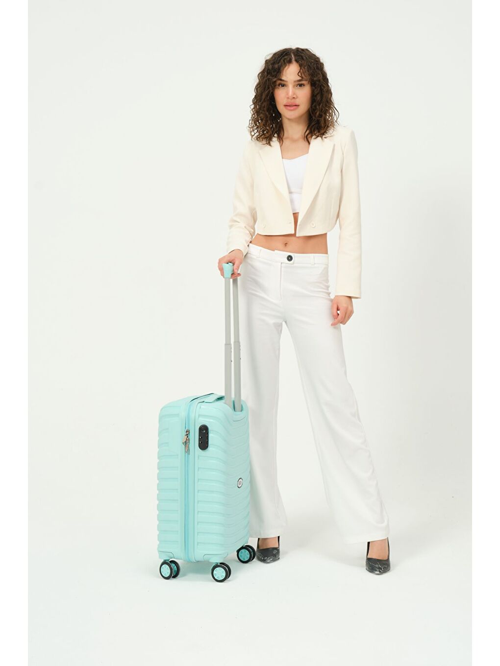 Kabin Boy Turkuaz PP Valiz