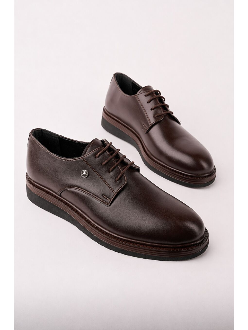 Kahverengi EDWIN Bağcıklı Rahat Taban Erkek Günlük Klasik Casual Ayakkabı-1