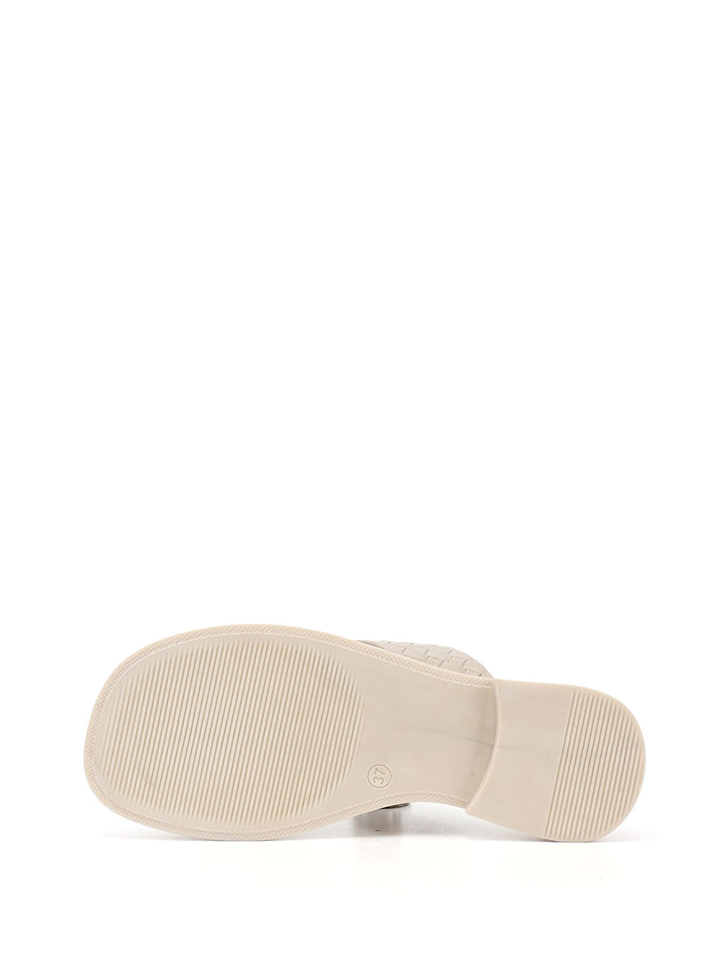 Bej Kadın YENİ BEJ Çift Bantlı Günlük Terlik-4