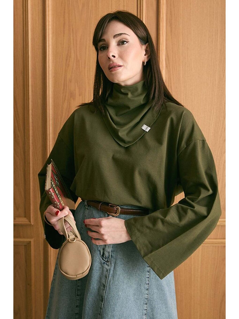 Haki Fularlı Body-1