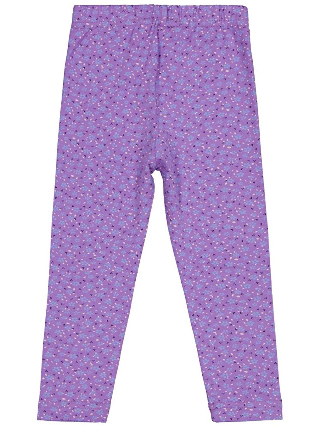 Mor Girls Çıtır Çiçek Baskılı 2-5 Yaş Tayt - Lila 2-3 Yaş