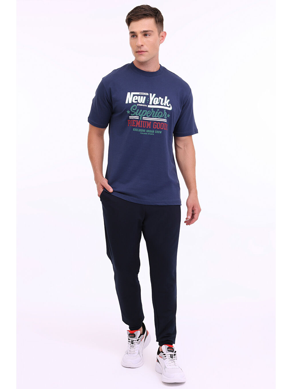 ML MIKE 11CTY107 4PR Lacivert Erkek Kısa Kol Tişört-2