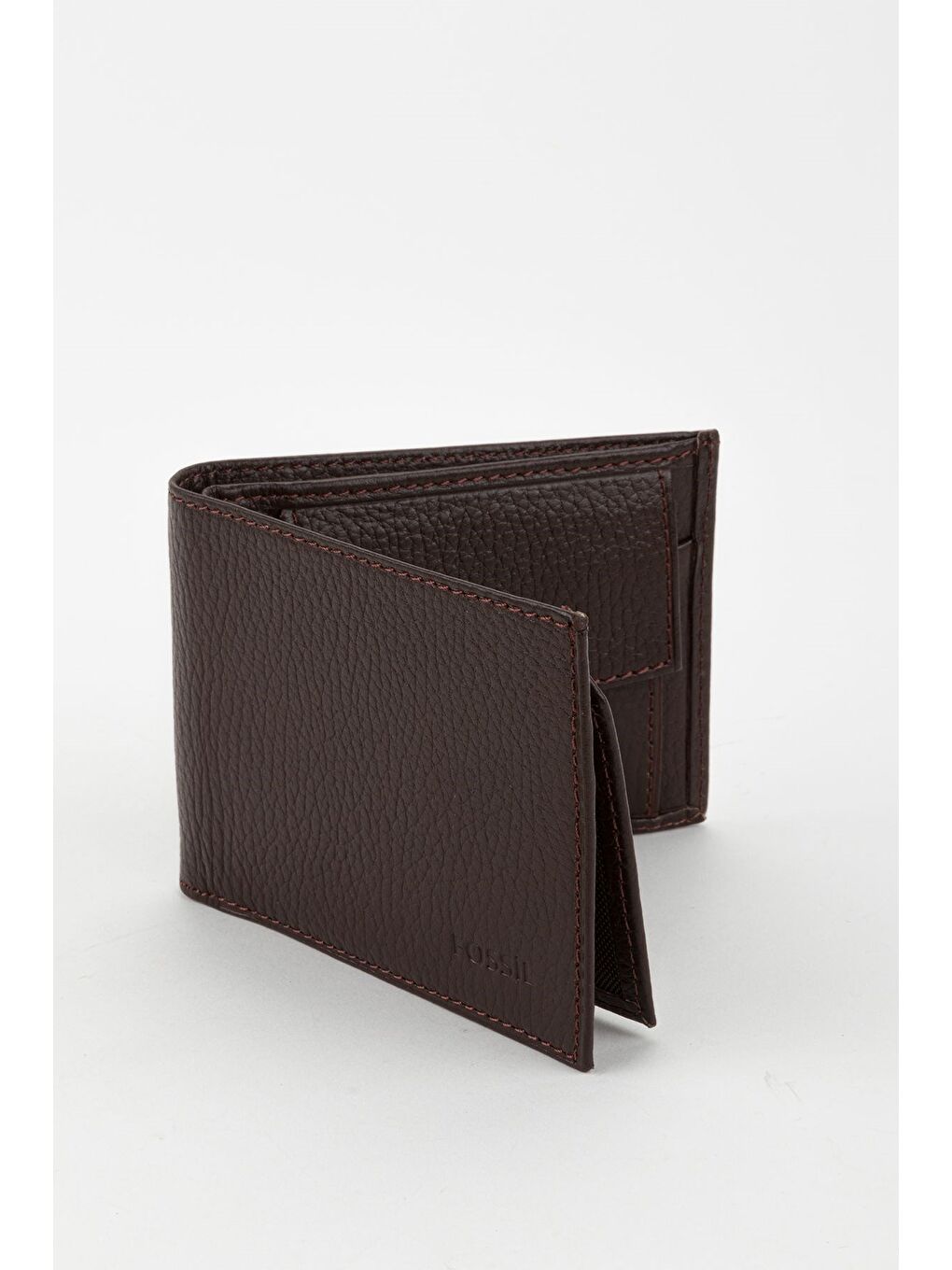 Kutulu Hakiki Deri Yatay Kahverengi Küçük Boy Erkek El Portföyü Cüzdan