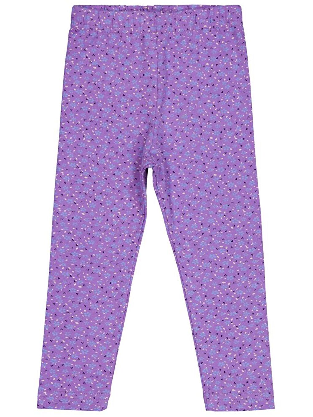 Mor Girls Çıtır Çiçek Baskılı 2-5 Yaş Tayt - Lila 2-3 Yaş-1