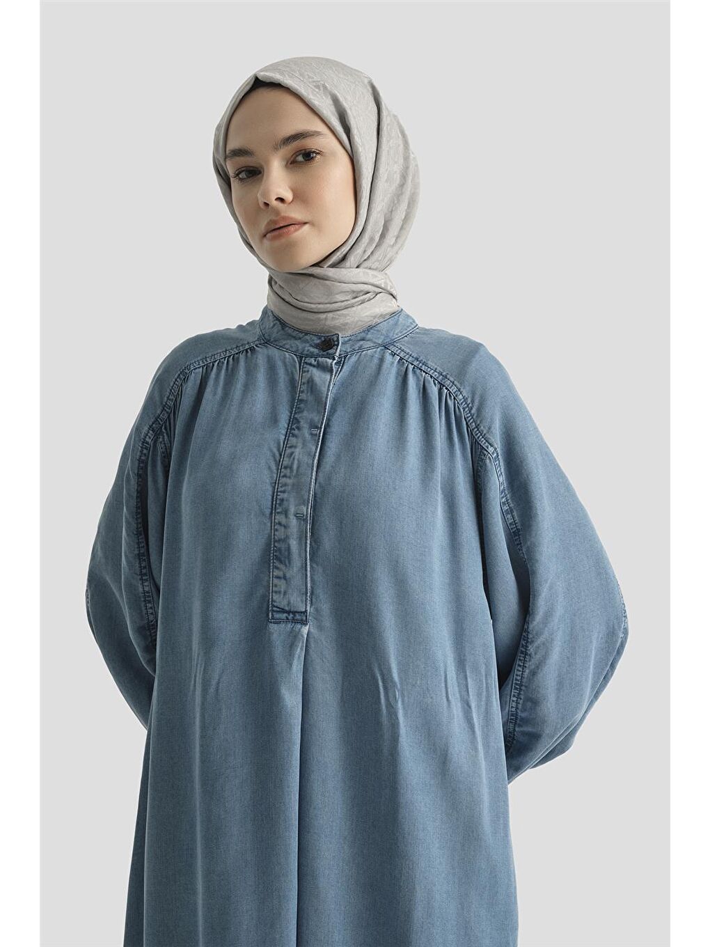 Mavi Oversize Lyocell Elbise 25Yd9142 İndigo-2