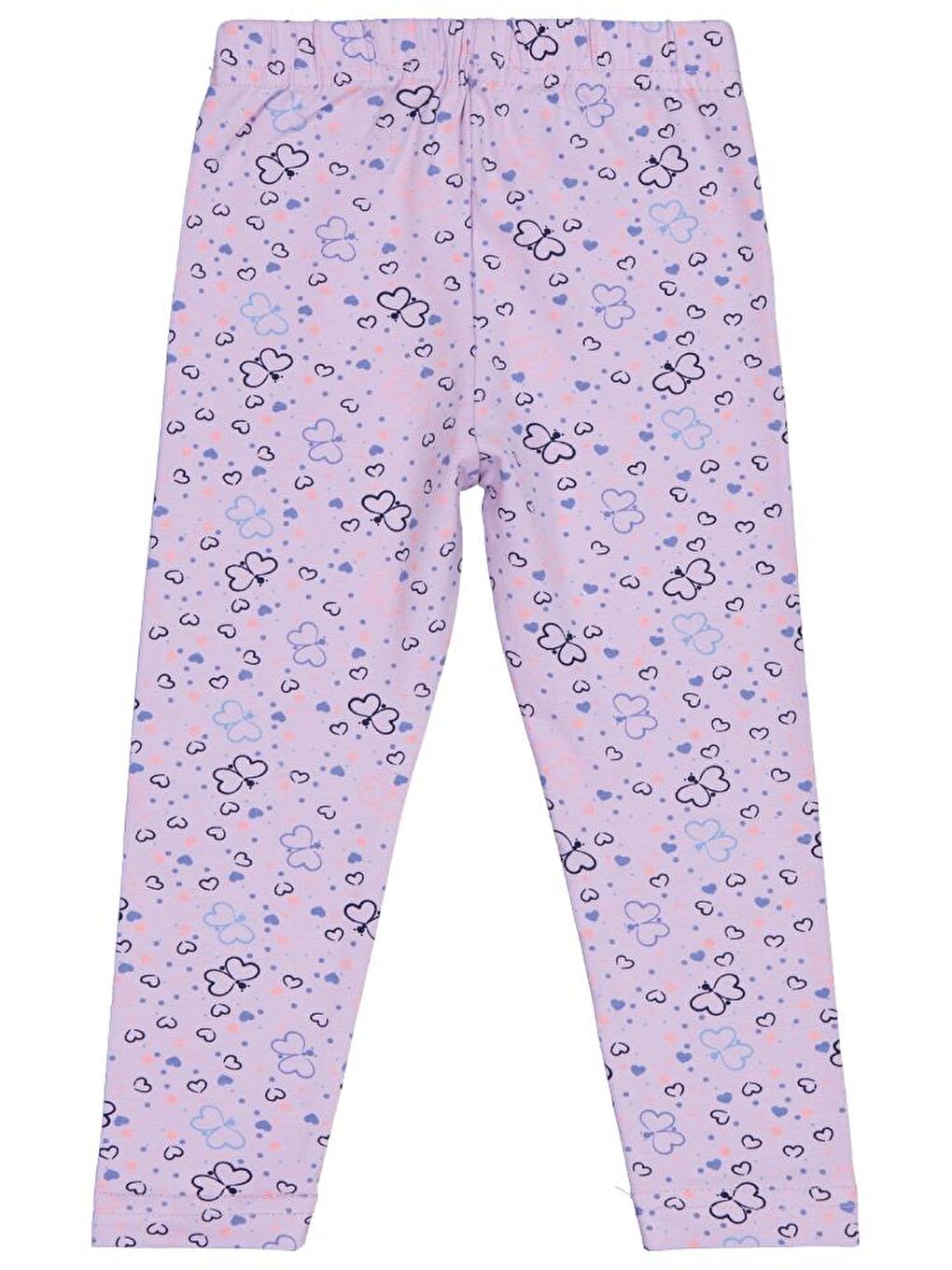 Girls Kelebek Baskılı 2-5 Yaş Tayt - Lila 3-4 Yaş